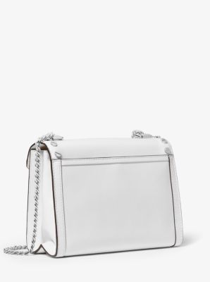 Whitney Large Studded Leather Convertible Shoulder Bag