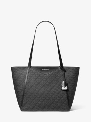 whitney large logo tote bag