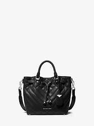 Blakely Small Quilted Leather Bucket Bag - BLACK - 30T9SZLM1I
