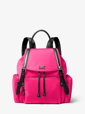 Michael Kors Beacon Medium Neon Nylon Backpack In Yellow Lyst |  