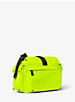 Olivia Large Studded Neon Satin Messenger Bag image number 2