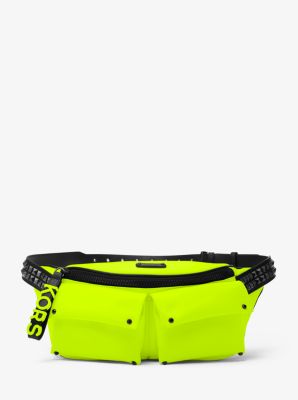 Grand sac-ceinture Olivia en satin fluorescent image number 0