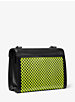 Grand sac à épaule Whitney convertible à imprimé damier à logo fluorescent image number 2