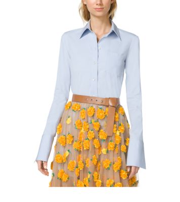 French Cuff Cotton-Poplin Shirt