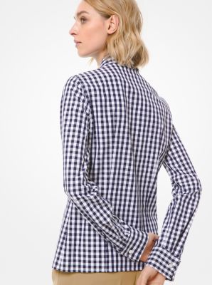 Gingham Cotton Poplin Shirt