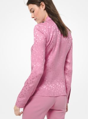 Floral Silk Jacquard Shirt