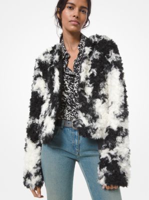 Chemise en cr&ecirc;pe de Chine de soie &agrave; imprim&eacute; poney mouchet&eacute;