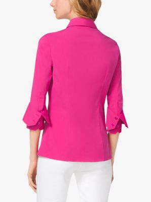 Double-Cuff Cotton-Poplin Shirt