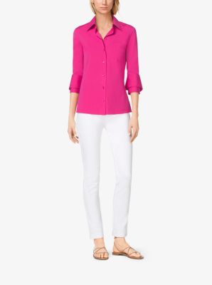 Double-Cuff Cotton-Poplin Shirt