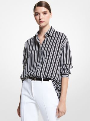 Michael kors silk blouse new arrivals