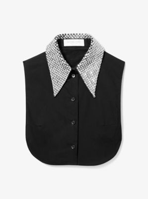 Plastron en popeline de coton clouté image number 1