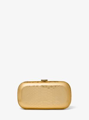 Donna Michael Kors Pochette Monogramme in pelle stampa pitone metallizzata  Oro | Borse a tracolla e pochette – Andrea Agresti