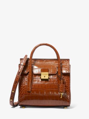 Small McGraw Snake Embossed Bucket Bag: Women's Designer Crossbody Bags