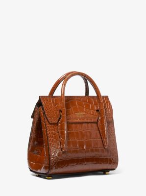 Croco Leather Bag - Brown - Shoulderbags - & Other Stories