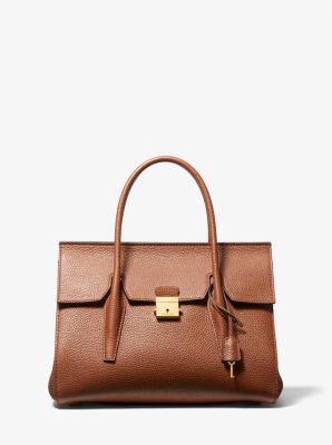 Michael Kors Emilia Small Pebbled Leather Satchel