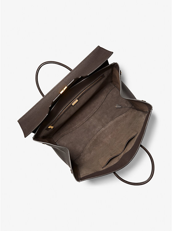 Campbell Extra-Large Pebbled Leather Weekender Bag image number 1