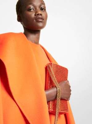 Christie Mini Crystal Embellished Suede Envelope Bag