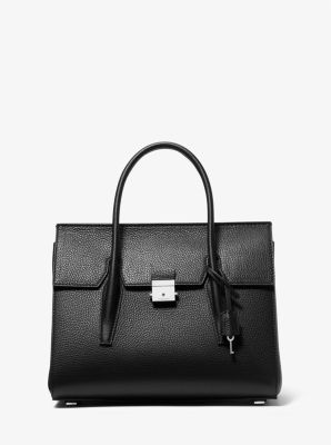 Campbell Mini Crocodile Embossed Leather Satchel