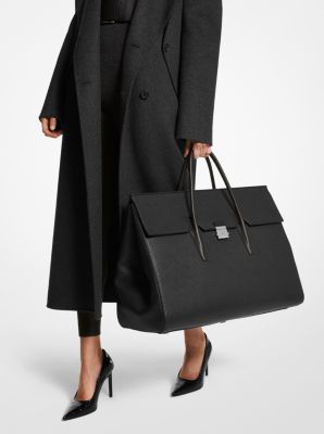 Campbell Extra-Large Pebbled Leather Weekender Bag | Michael Kors Canada