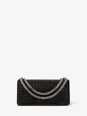 Christie Mini Crystal Embellished Suede Envelope Bag | Michael Kors