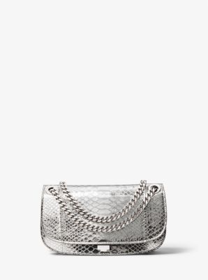 Christie Mini Metallic Python Embossed Leather Envelope Bag image number 0