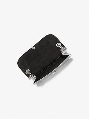 Christie Mini Metallic Python Embossed Leather Envelope Bag