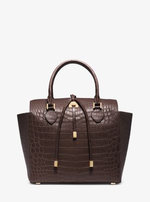 Total 53+ imagen michael kors croc bag