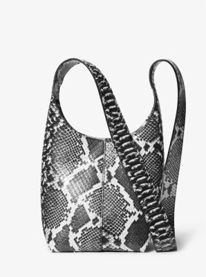 Dede Mini Python Embossed Leather Hobo Bag | Michael Kors
