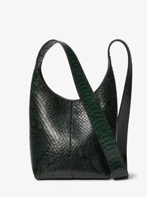 Michael Kors Snakeskin Handbag Purse Hobo Bag