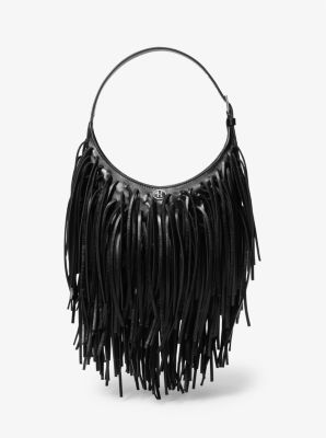 Dyan Small Fringed Leather Shoulder Bag Michael Kors