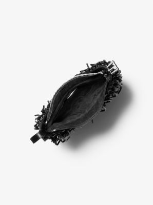Dyan Small Fringed Leather Shoulder Bag image number 1