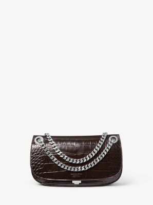 Christie Mini Crocodile Embossed Leather Envelope Bag image number 0