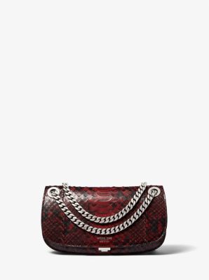 Christie Mini Metallic Python Embossed Leather Envelope Bag, Michael Kors  in 2023