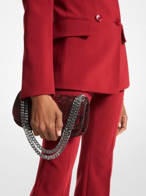 Christie Mini Python Embossed Leather Envelope Bag image number 3