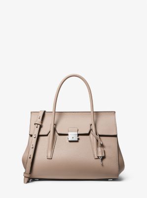 Campbell Medium Pebbled Leather Satchel image number 0