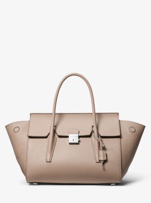 Campbell Medium Pebbled Leather Satchel image number 3