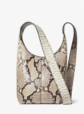 Dede Mini Python Embossed Leather Hobo Bag image number 0