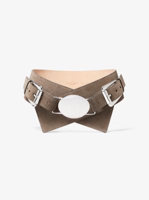 Michael kors hot sale suede belt