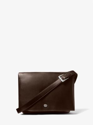 Gloria whipstitched leather deals messenger