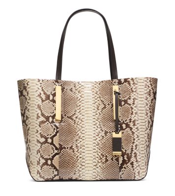 michael kors python tote on sale