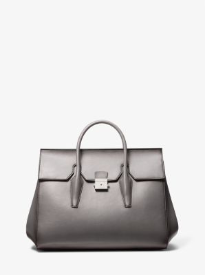 Sac de week-end Campbell en cuir bruni image number 0