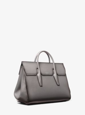 Sac de week-end Campbell en cuir bruni image number 2