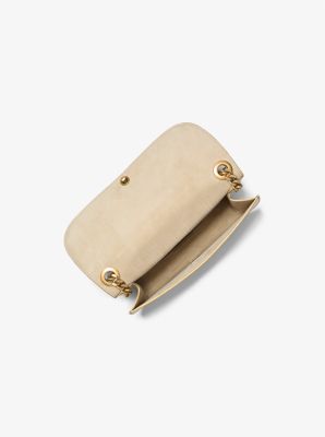 Christie Metallic Lizard Embossed Leather Envelope Bag