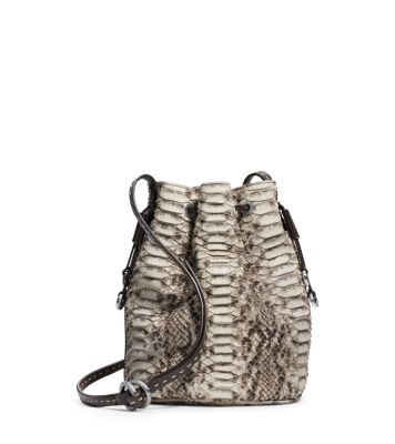 michael kors snakeskin backpack