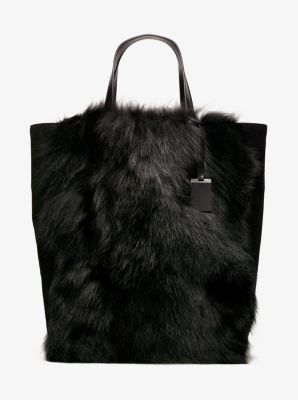 michael kors fur bag