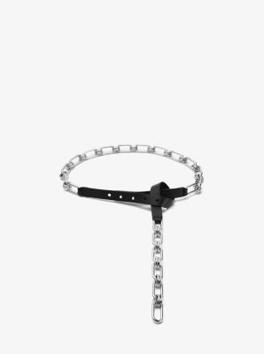 Chain-Link Leather Belt | Michael Kors