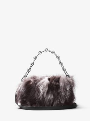 large fur bag