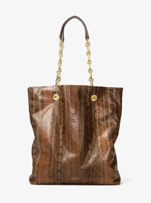 Angelina Large Snakeskin Tote Bag