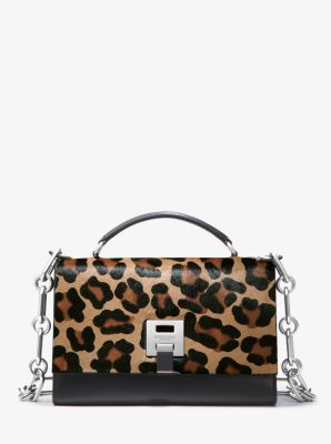 michael kors leopard calf hair handbag