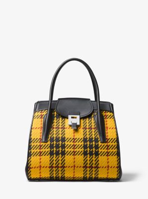 Bancroft Large Tartan and Calf Leather Satchel image number 0